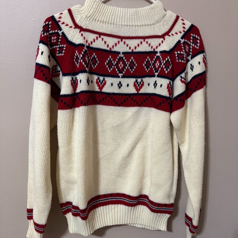 ✨267 – 70s JC Penney Nordic Knit Sweater✨